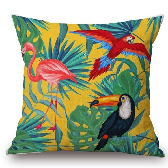 Декоративная подушка Toucans Декоративная подушка Toucans в Волгограде | Loft Concept