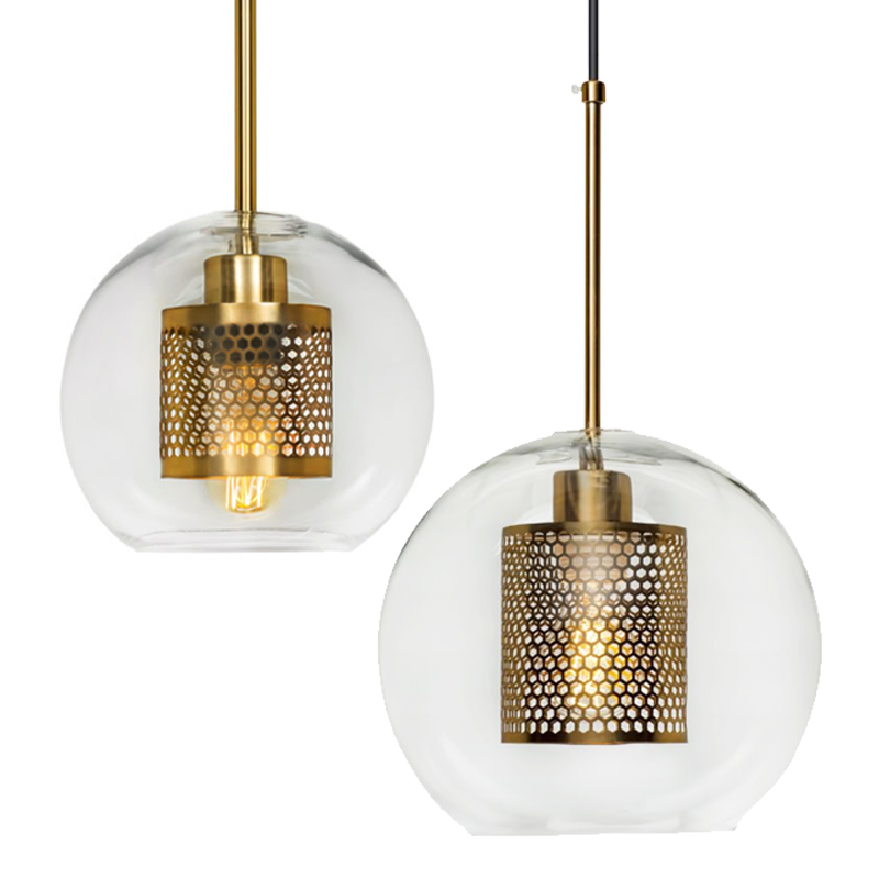 Perforated Vessel Pendant Lamp Gold Ball Золотой Прозрачное Стекло Perforated Vessel Pendant Lamp Gold Ball Золотой Прозрачное Стекло в Волгограде | Loft Concept
