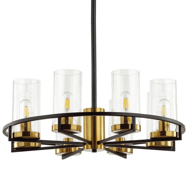 Люстра Goran chandelier 67 Черный Глянцевое золото Прозрачный Люстра Goran chandelier 67 Черный Глянцевое золото Прозрачный в Волгограде | Loft Concept