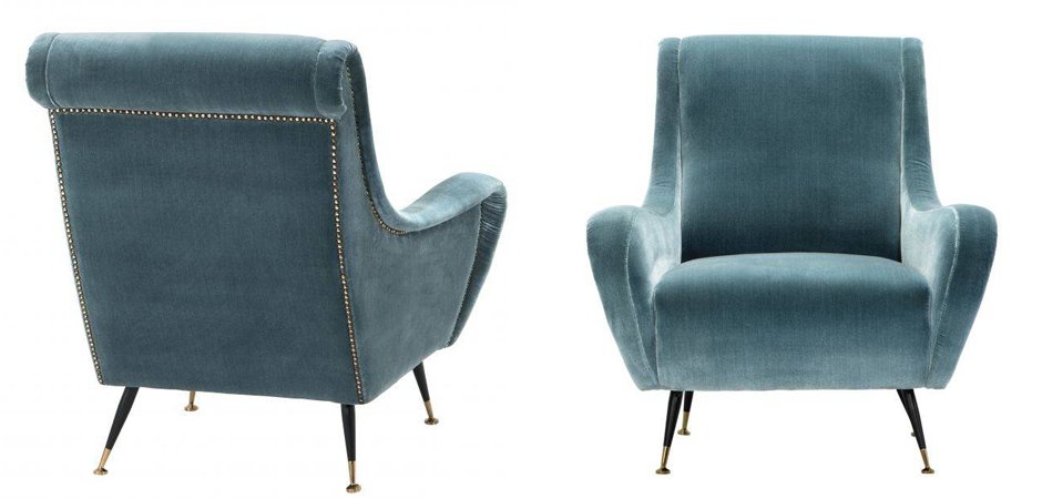 Кресло для гостиной Giardino Chair turquoise бирюзовый вельвет Кресло для гостиной Giardino Chair turquoise бирюзовый вельвет - Loft-Concept в Волгограде