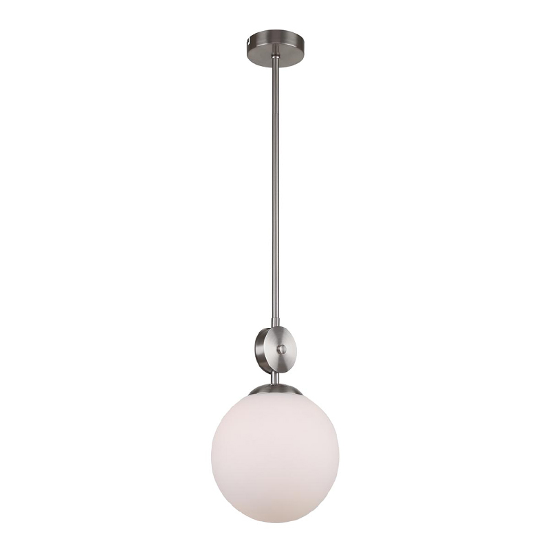 Подвесной светильник Kyran Nickel Hanging Lamp Никель Белый Подвесной светильник Kyran Nickel Hanging Lamp Никель Белый в Волгограде | Loft Concept