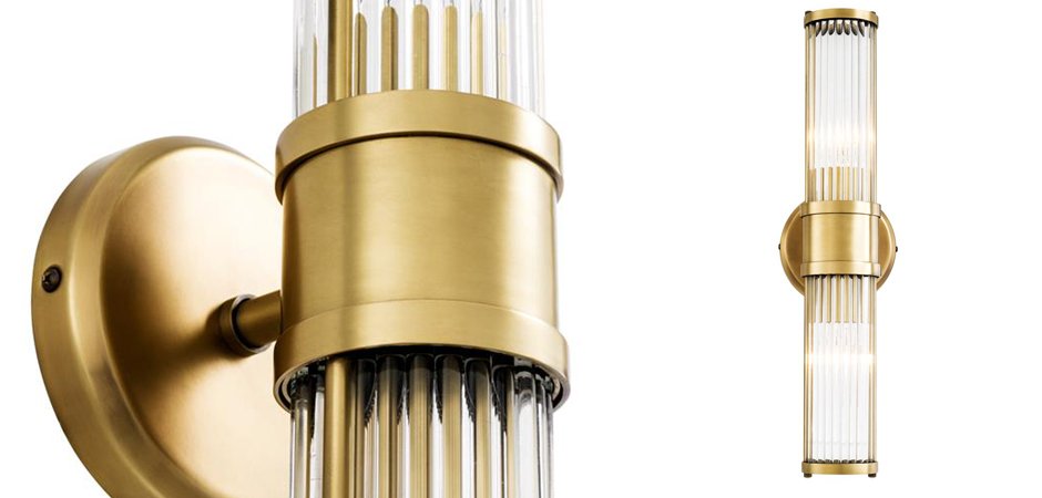 Бра Wall Lamp Claridges Double Brass Бра Wall Lamp Claridges Double Brass - Loft-Concept в Волгограде