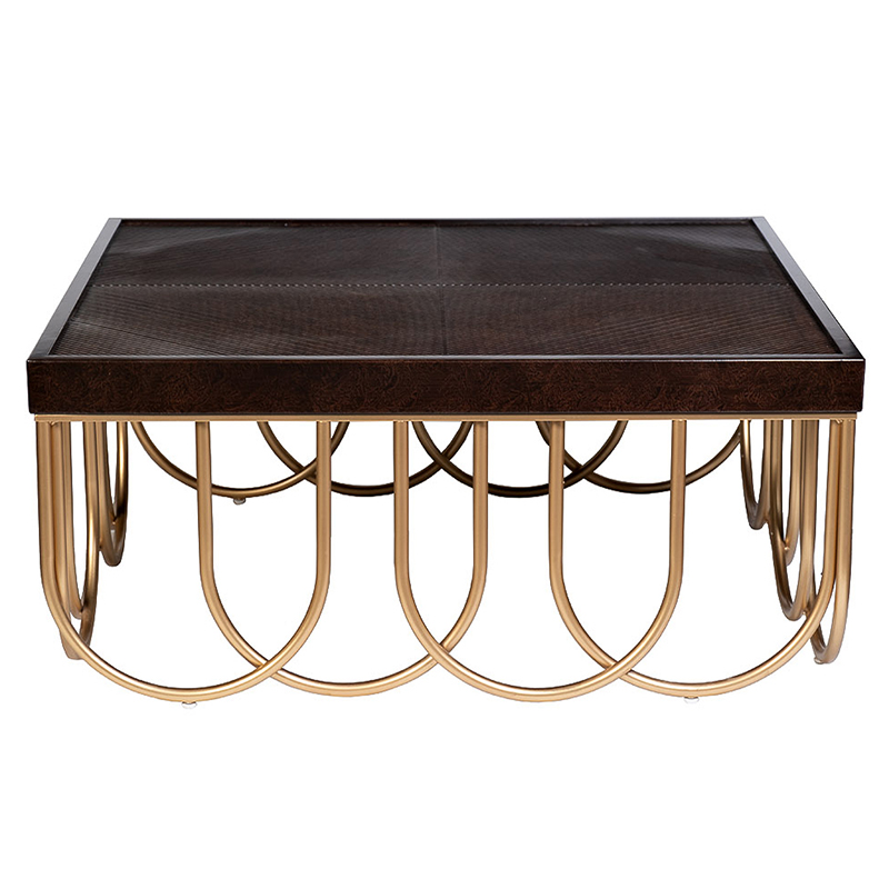 Кофейный стол Cassel Coffee Table Дерево Табак Золотой Кофейный стол Cassel Coffee Table Дерево Табак Золотой в Волгограде | Loft Concept