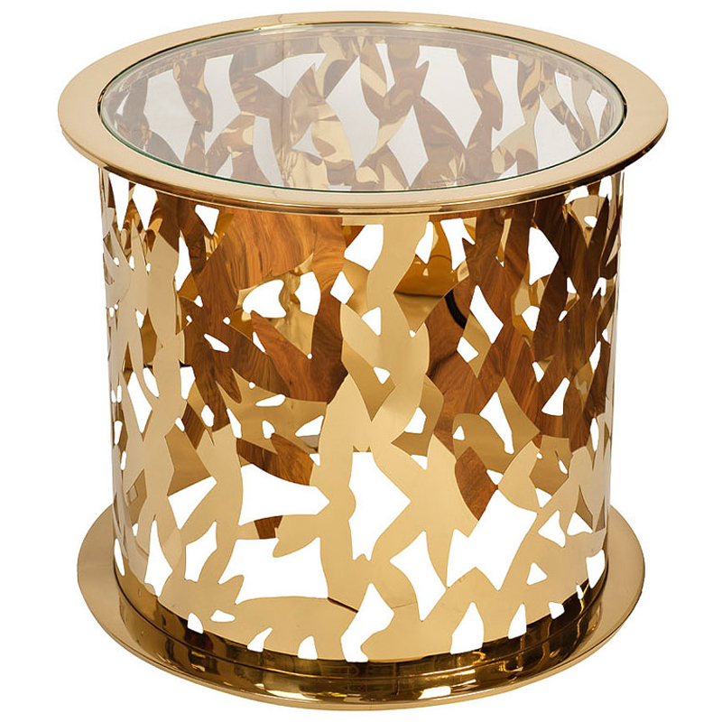 Приставной стол Dorieno Side Table Золотой Приставной стол Dorieno Side Table Золотой в Волгограде | Loft Concept