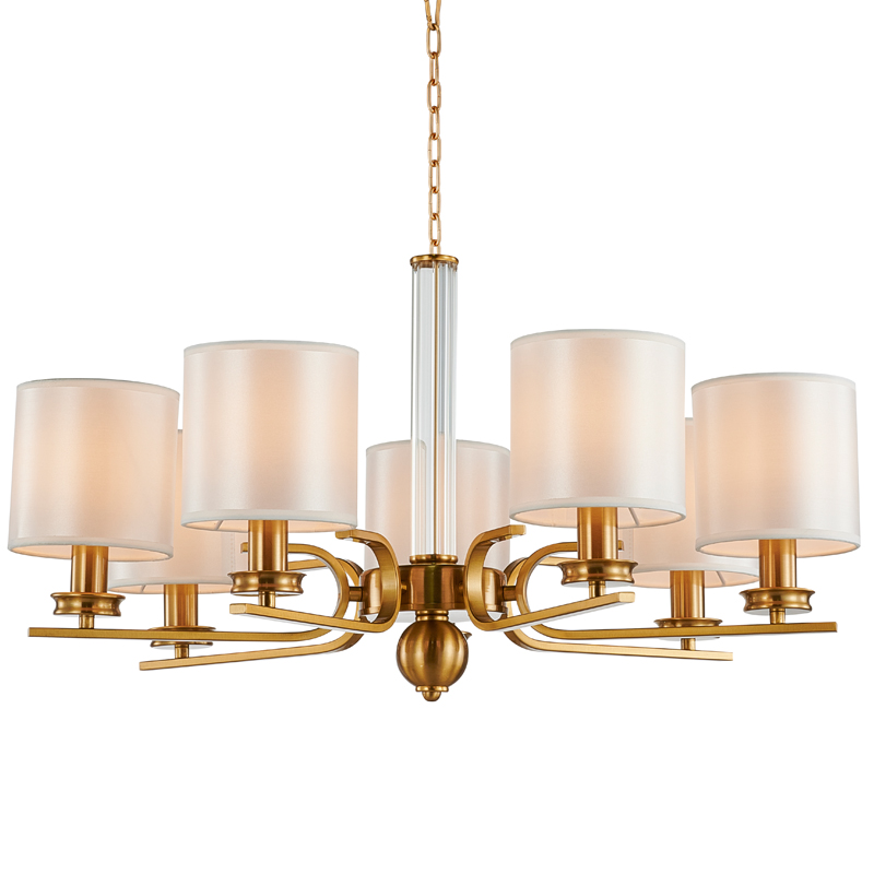 Люстра Armel Chandelier 70 Бронза Прозрачный Белый Люстра Armel Chandelier 70 Бронза Прозрачный Белый в Волгограде | Loft Concept