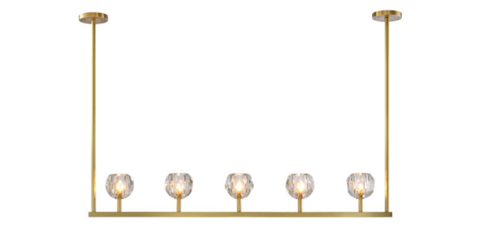 Люстра RH Boule De Cristal Linear Chandelier 5 Люстра RH Boule De Cristal Linear Chandelier 5 - Loft-Concept в Волгограде