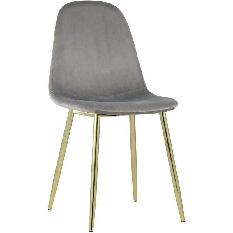 Стул Archie Chair Серый велюр Золотые ножки Серый Золотой Стул Archie Chair Серый велюр Золотые ножки Серый Золотой в Волгограде | Loft Concept