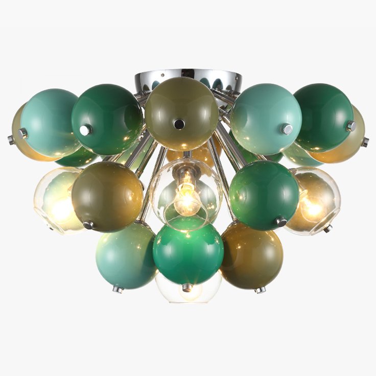 Потолочная люстра Green Ceads Ceiling lamp Зеленый Оливковый Потолочная люстра Green Ceads Ceiling lamp Зеленый Оливковый в Волгограде | Loft Concept