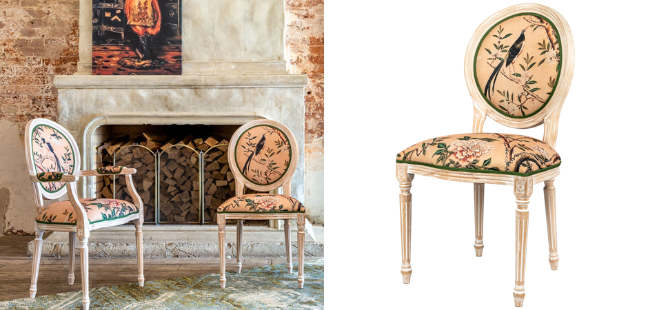 Стул Beige and Green Chinoiserie Stool Стул Beige and Green Chinoiserie Stool - Loft-Concept в Волгограде