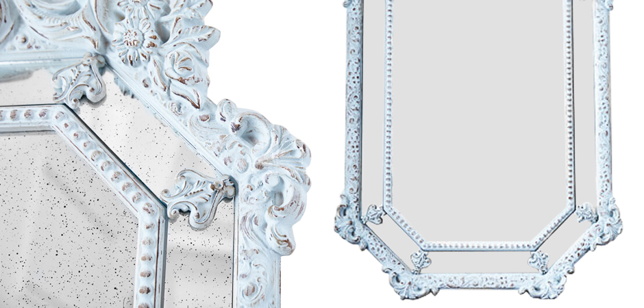 Зеркало Keppel Mirror Pastel Blue Зеркало Keppel Mirror Pastel Blue - Loft-Concept в Волгограде