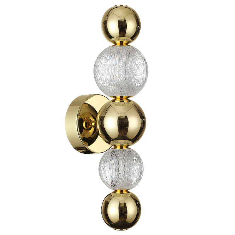 Светодиодное бра Crystal Globule Золото Золотой Прозрачный Светодиодное бра Crystal Globule Золото Золотой Прозрачный в Волгограде | Loft Concept