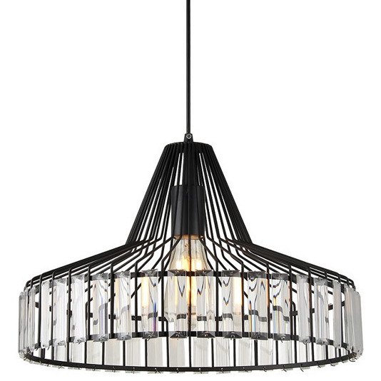 Подвесной светильник Glass Plate Pendant Sertop Черный Подвесной светильник Glass Plate Pendant Sertop Черный в Волгограде | Loft Concept