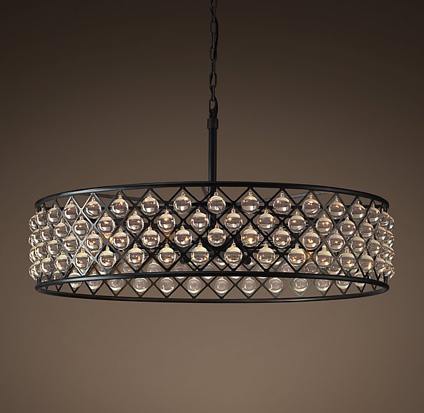 Люстра RH Spencer Hoop Chandelier 80 Черный Люстра RH Spencer Hoop Chandelier 80 Черный в Волгограде | Loft Concept