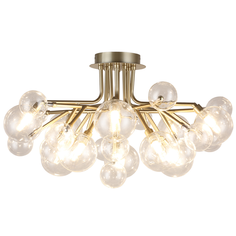 Люстра Berries Chandelier Flower clear 10 Винтажное Светлое Золото Прозрачный Люстра Berries Chandelier Flower clear 10 Винтажное Светлое Золото Прозрачный в Волгограде | Loft Concept