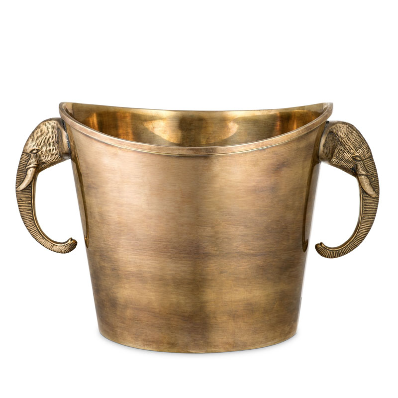 Ведерко для льда Eichholtz WINE COOLER MAHARAJA brass Винтажная латунь в Волгограде | Loft Concept 