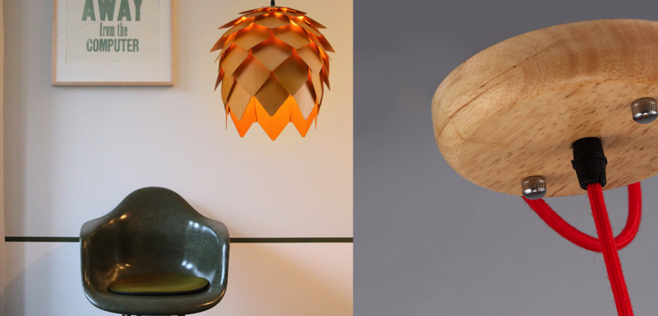 Подвесной светильник Crimea Pine Cone natural wood Подвесной светильник Crimea Pine Cone natural wood - Loft-Concept в Волгограде