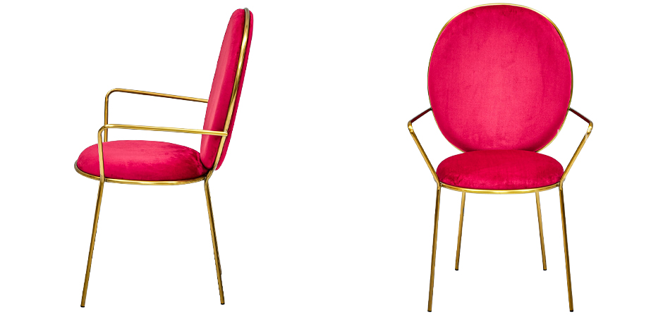 Стул с подлокотниками STAY Chair Fuchsia Стул с подлокотниками STAY Chair Fuchsia - Loft-Concept в Волгограде