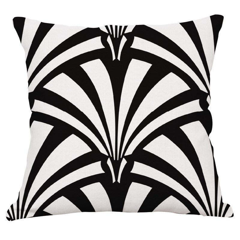 Декоративная подушка Black and White Pattern #2 Черно-белый Декоративная подушка Black and White Pattern #2 Черно-белый в Волгограде | Loft Concept