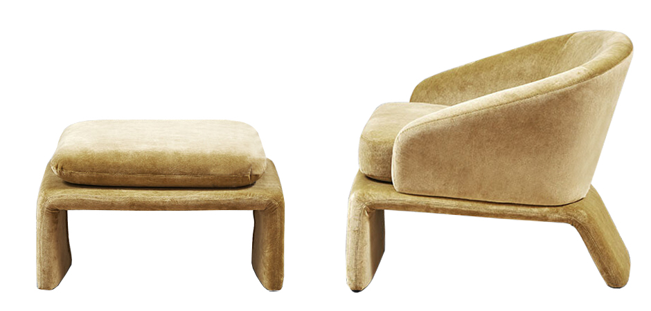 Кресло и пуф Connor Armchair Кресло и пуф Connor Armchair - Loft-Concept в Волгограде