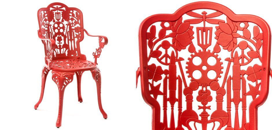Стул Seletti Industry Collection ALUMINIUM ARMCHAIR – RED Стул Seletti Industry Collection ALUMINIUM ARMCHAIR – RED - Loft-Concept в Волгограде