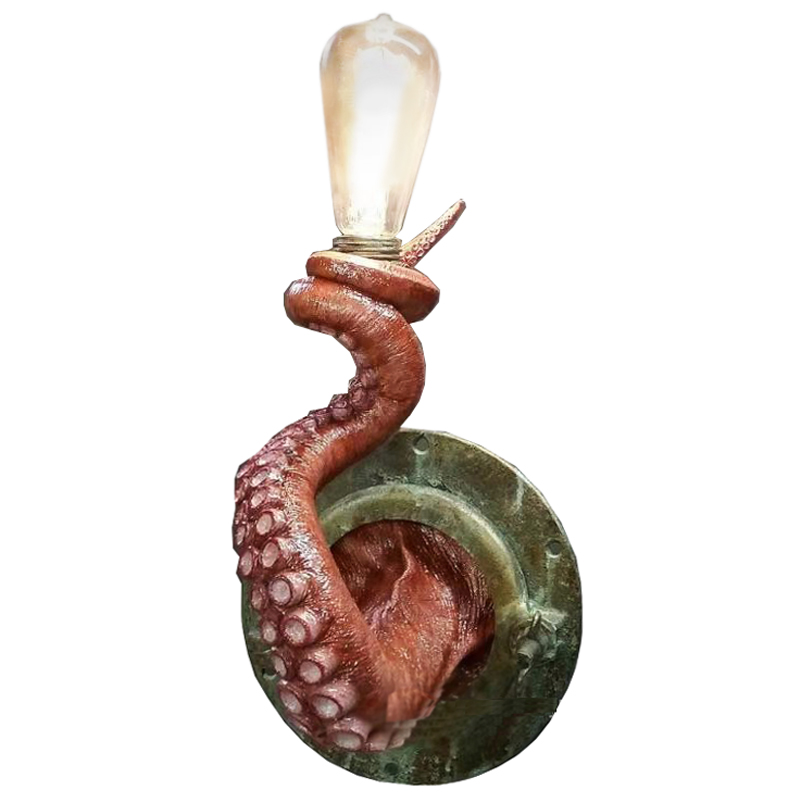 Бра Красный Осьминог Wall Lamp Red Octopus Красный Зеленый в Волгограде | Loft Concept 