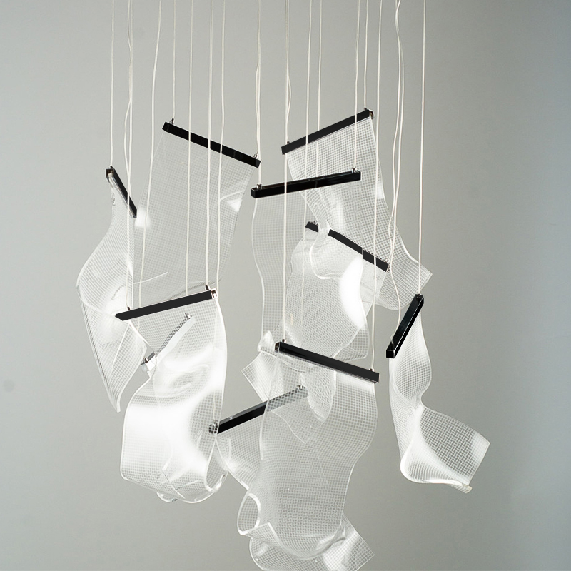 Люстра Gweilo 10 Chandelier Прозрачный Черный Люстра Gweilo 10 Chandelier Прозрачный Черный в Волгограде | Loft Concept