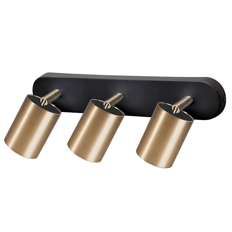 Бра Celis Spot Wall Lamp Trio brass Черный Латунь Бра Celis Spot Wall Lamp Trio brass Черный Латунь в Волгограде | Loft Concept