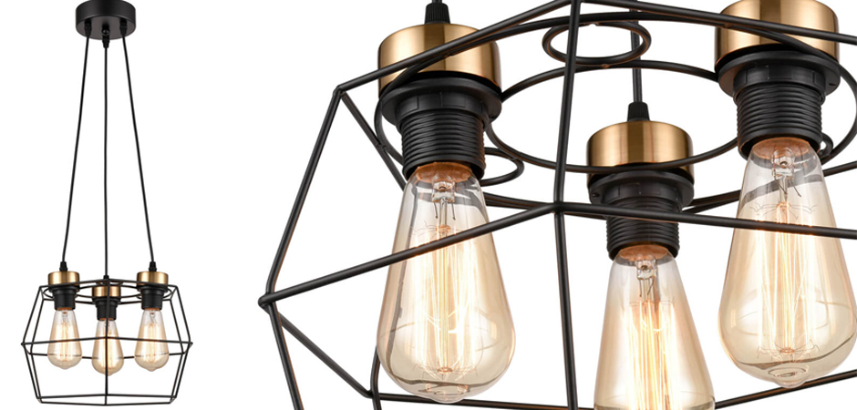 Люстра Loft Wire Cage Black lamp 3 Люстра Loft Wire Cage Black lamp 3 - Loft-Concept в Волгограде
