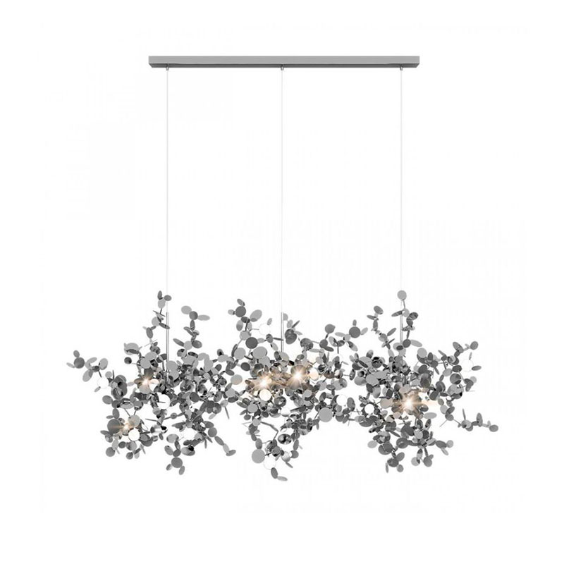 Люстра Terzani Argent Suspension Linear Silver длина 85 см Серебряный Люстра Terzani Argent Suspension Linear Silver длина 85 см Серебряный в Волгограде | Loft Concept