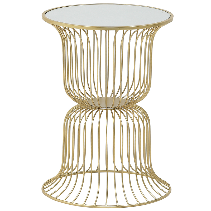 Круглый приставной стол Anthony Gold Side Table Круглый приставной стол Anthony Gold Side Table в Волгограде | Loft Concept