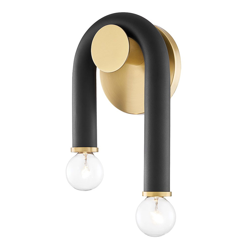 Бра Paulson floppy wall sconce gold Черный Золотой Бра Paulson floppy wall sconce gold Черный Золотой в Волгограде | Loft Concept