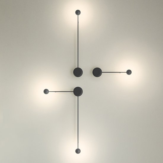 Бра Pin Wall Light black Белый в Волгограде | Loft Concept 