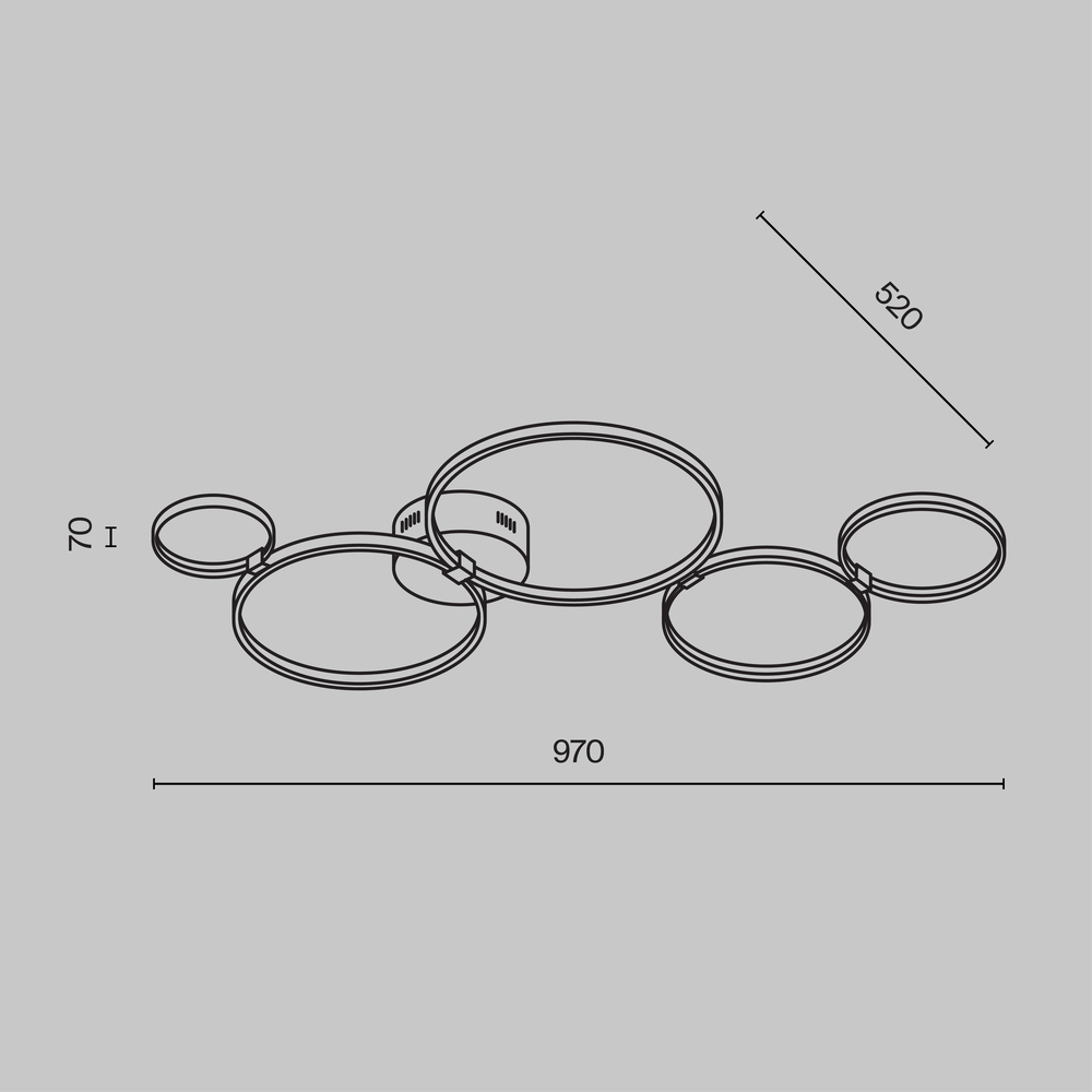 Потолочный светильник Olympia 3000-4000К 43Вт в Волгограде