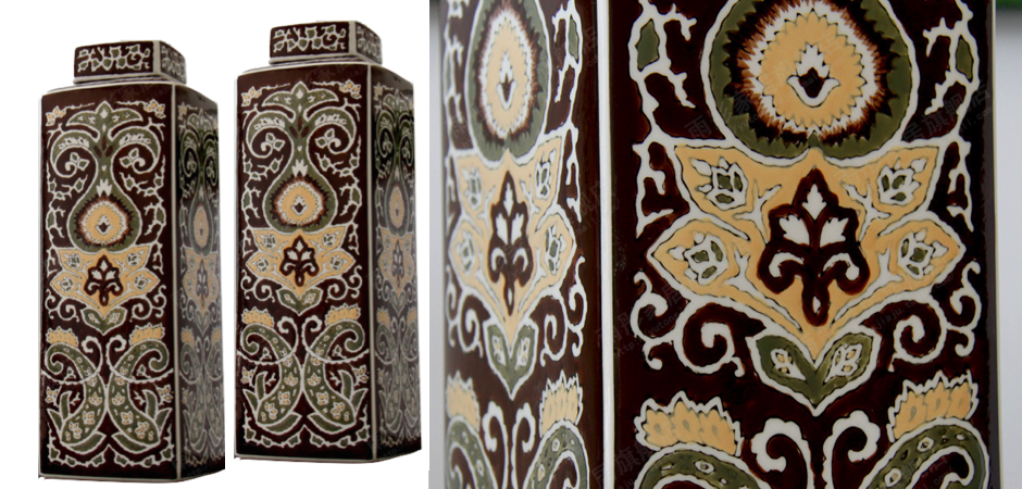 Ваза Brown ornament Ваза Brown ornament - Loft-Concept в Волгограде