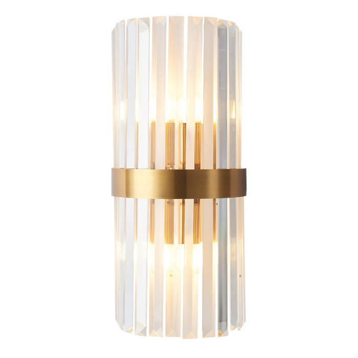 Бра Odeon Clear Glass Gold metal Wall Lamp Прозрачный Латунь Бра Odeon Clear Glass Gold metal Wall Lamp Прозрачный Латунь в Волгограде | Loft Concept