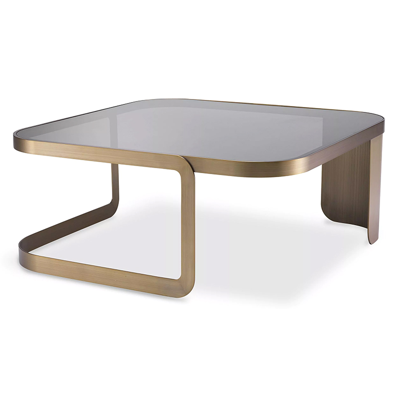 Кофейный стол Eichholtz Coffee Table Numa Стекло Смок Латунь Кофейный стол Eichholtz Coffee Table Numa Стекло Смок Латунь в Волгограде | Loft Concept