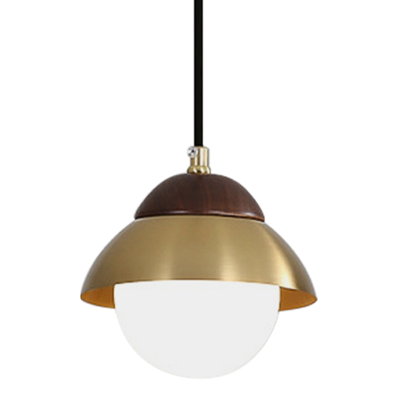 Подвесной светильник Roch Pendant Wooden Eco Light Коричневый Латунь Подвесной светильник Roch Pendant Wooden Eco Light Коричневый Латунь в Волгограде | Loft Concept