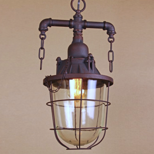 Подвесной светильник Marine Lantern Коричневый Подвесной светильник Marine Lantern Коричневый в Волгограде | Loft Concept
