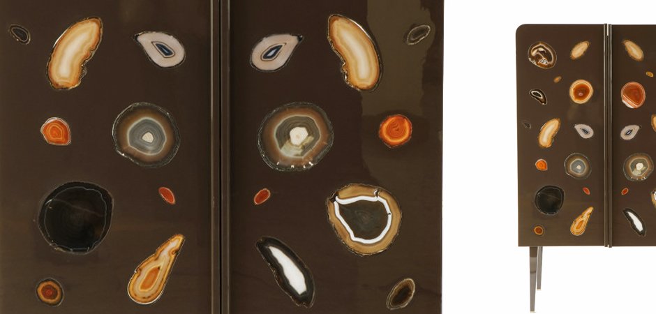Patrick Naggar Gem Cabinet шкаф украшенный агатами Patrick Naggar Gem Cabinet шкаф украшенный агатами - Loft-Concept в Волгограде