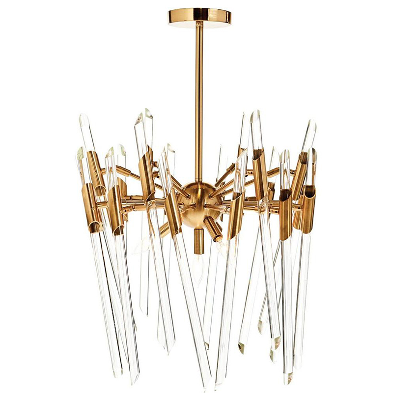 Люстра Ice Rods Chandelier brass Латунь Люстра Ice Rods Chandelier brass Латунь в Волгограде | Loft Concept