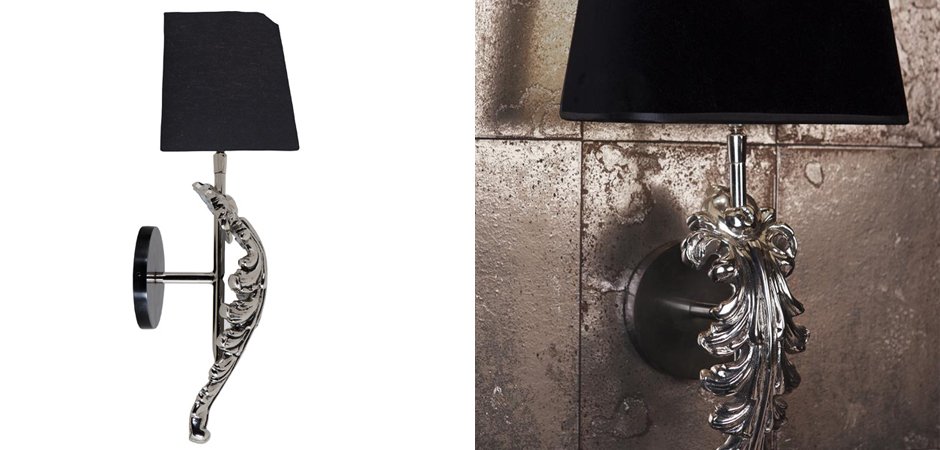 Бра Eichholtz Wall Lamp Beau Site Nickel+Black Бра Eichholtz Wall Lamp Beau Site Nickel+Black - Loft-Concept в Волгограде