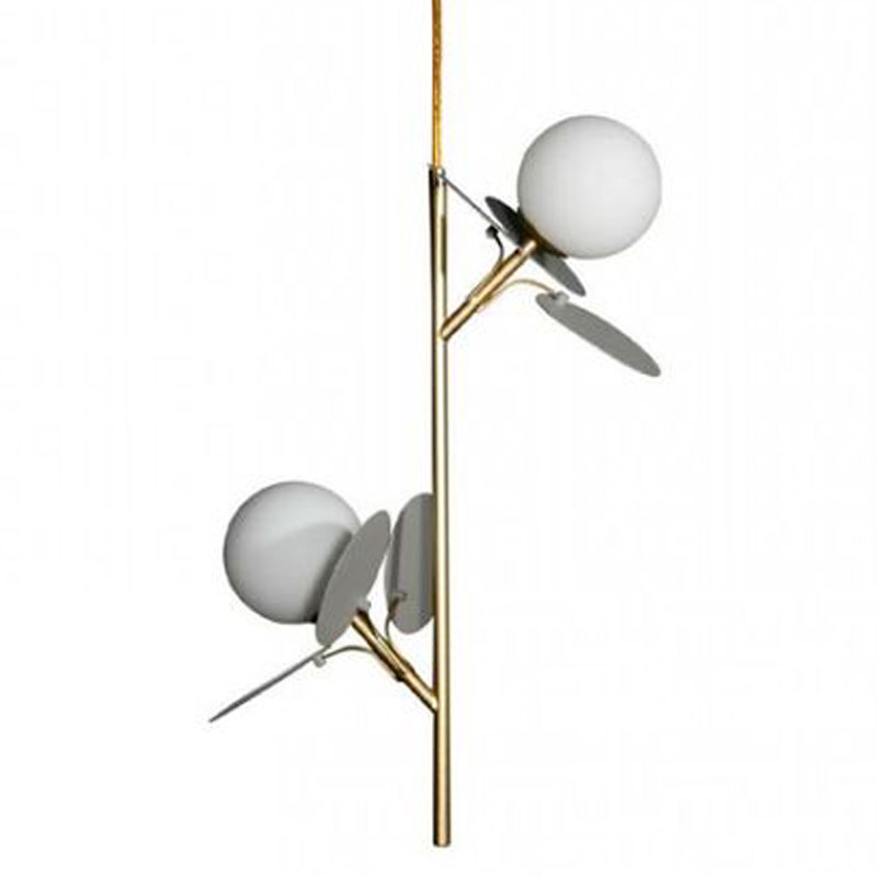 Люстра MATISSE Pendant Double Grey Серый Золотой Белый Люстра MATISSE Pendant Double Grey Серый Золотой Белый в Волгограде | Loft Concept