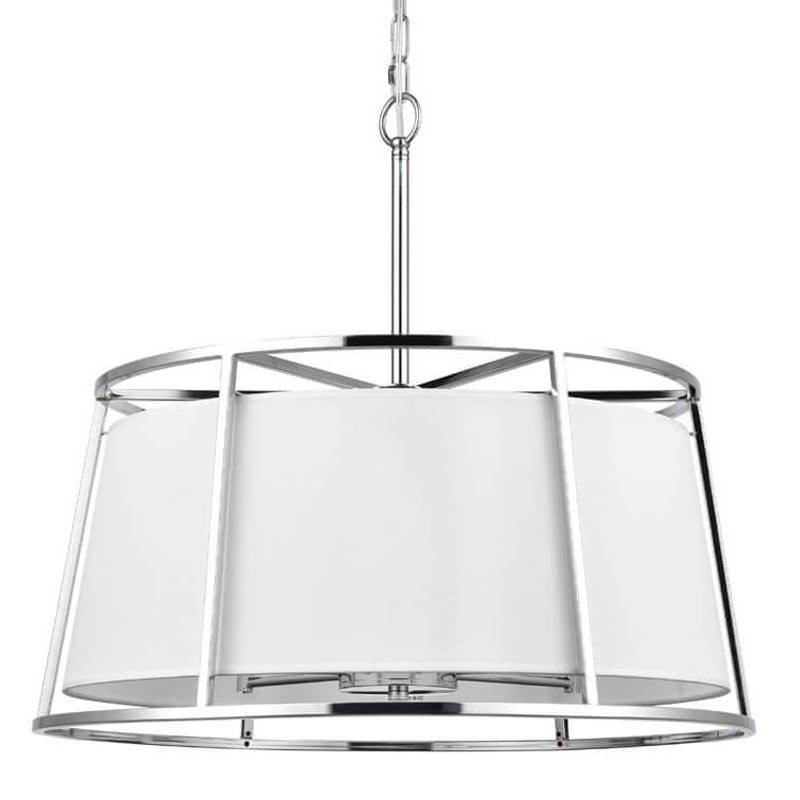 Люстра Alexis Chandelier 60 Хром Белый Люстра Alexis Chandelier 60 Хром Белый в Волгограде | Loft Concept