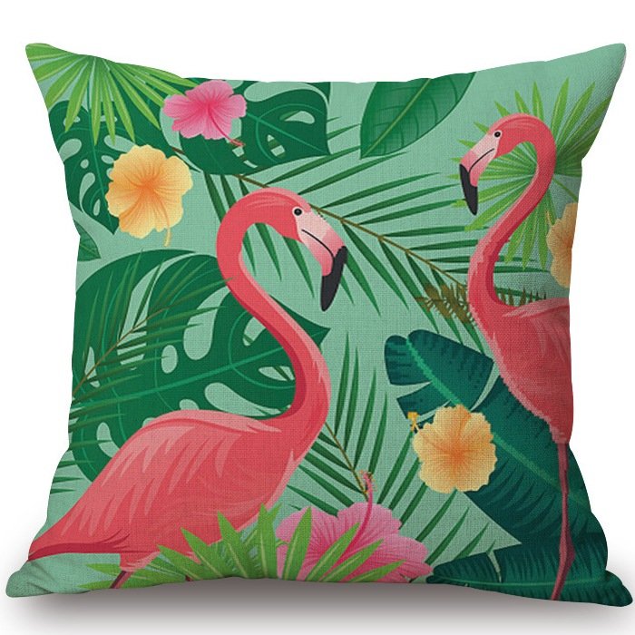 Декоративная подушка Pink Flamingo #16  в Волгограде | Loft Concept 