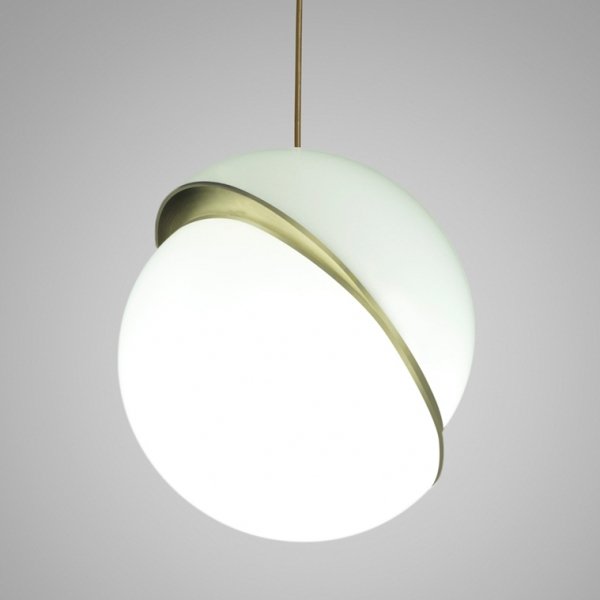 Лампа Crescent Celling Lee Broom Золотой Белый Лампа Crescent Celling Lee Broom Золотой Белый в Волгограде | Loft Concept