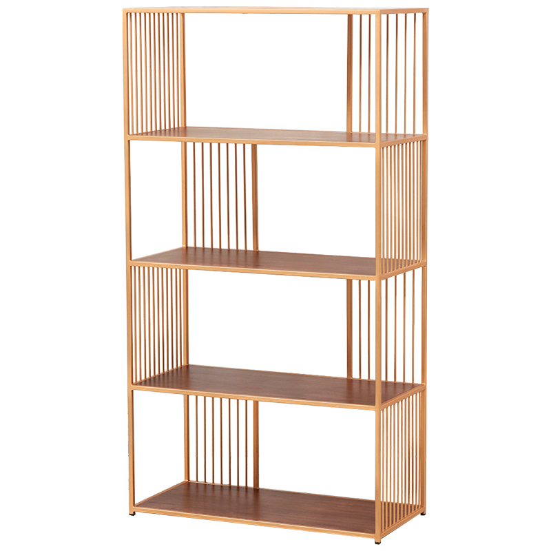 Стеллаж Blaise Metal Rack Латунь Древесина Стеллаж Blaise Metal Rack Латунь Древесина в Волгограде | Loft Concept