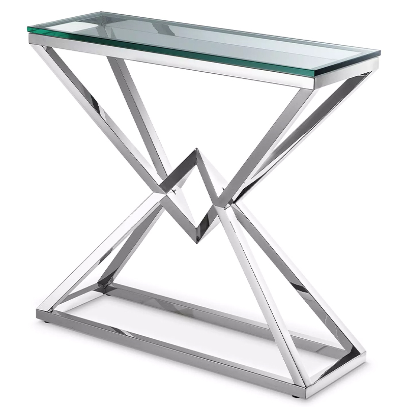 Консоль Eichholtz Console Table Connor S Серебряный Прозрачное Стекло Консоль Eichholtz Console Table Connor S Серебряный Прозрачное Стекло в Волгограде | Loft Concept