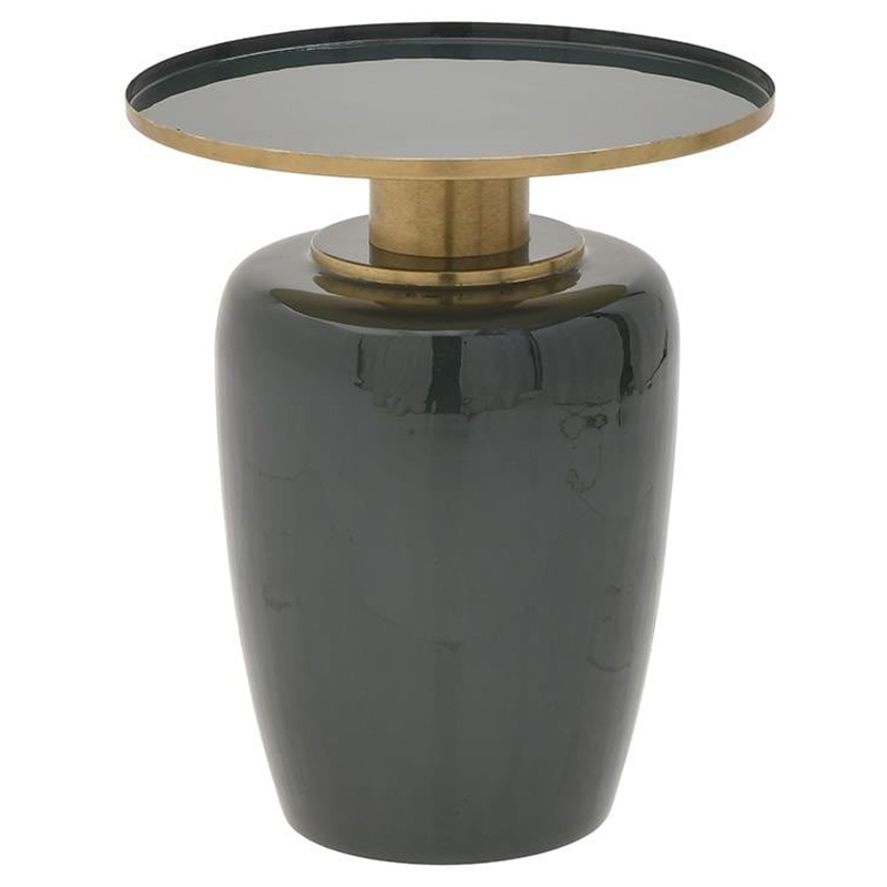 Круглый металлический приставной стол Calem Side Table Olive Золотой Оливковый Круглый металлический приставной стол Calem Side Table Olive Золотой Оливковый в Волгограде | Loft Concept