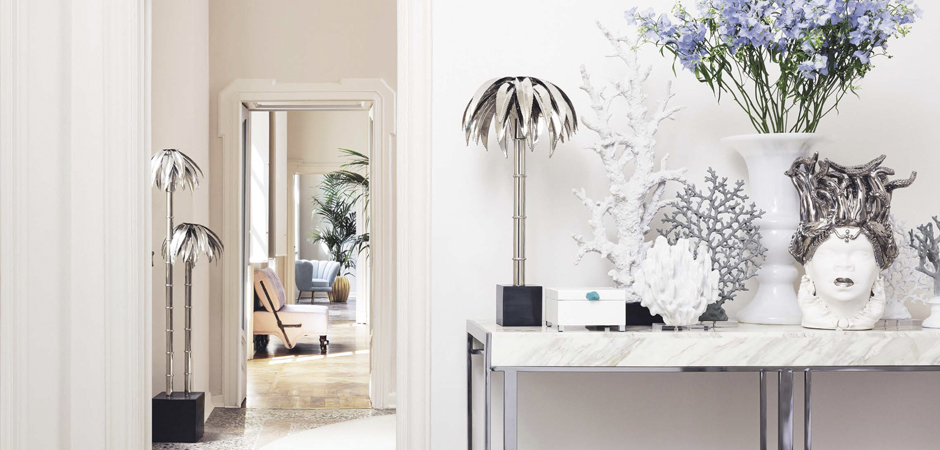 Торшер FLOOR LAMP PALMERY X2 Chromium Торшер FLOOR LAMP PALMERY X2 Chromium - Loft-Concept в Волгограде