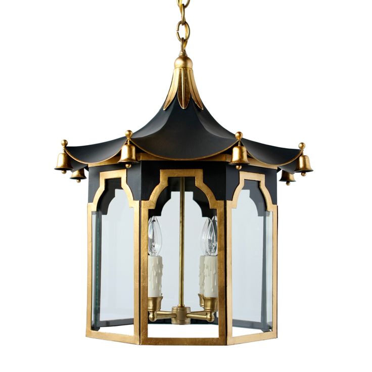 Люстра Pendant Lamp Chinese Pagoda Черный Золотой Люстра Pendant Lamp Chinese Pagoda Черный Золотой в Волгограде | Loft Concept